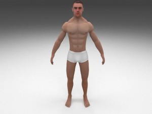 8k muscular human male Model 3D