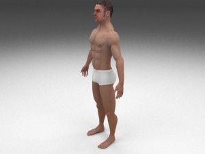 8k muscular human male 3D-Modell