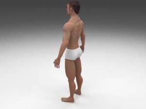 8k muscular human male 3D-Modell
