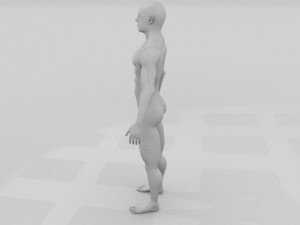8k muscular human male 3D-Modell