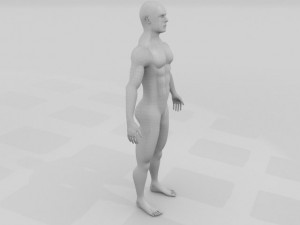 8k muscular human male 3D-Modell