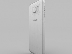 samsung galaxy s6 sapphire black 3D Модель
