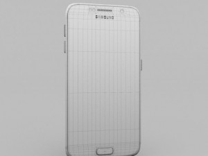 samsung galaxy s6 sapphire black 3D Модель