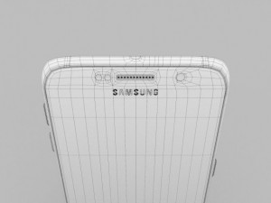 samsung galaxy s6 sapphire black 3D Модель