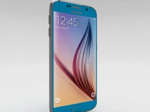 samsung galaxy s6 topaz blue 3D Model