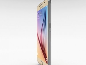 samsung galaxy s6 gold platinium 3Dモデル