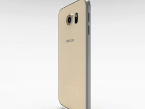 samsung galaxy s6 gold platinium 3D Model