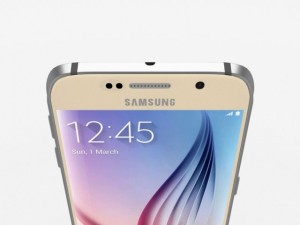 samsung galaxy s6 gold platinium 3Dモデル
