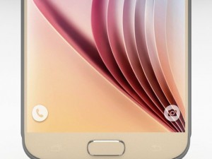 samsung galaxy s6 gold platinium 3Dモデル