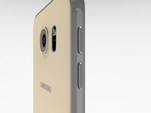 samsung galaxy s6 gold platinium 3D Model