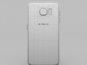 samsung galaxy s6 gold platinium 3Dモデル