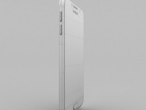 samsung galaxy s6 gold platinium 3Dモデル