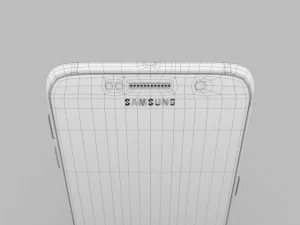 samsung galaxy s6 gold platinium 3D Model
