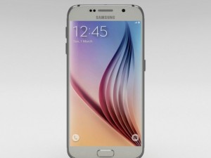 samsung galaxy s6 white pearl Modelo 3D