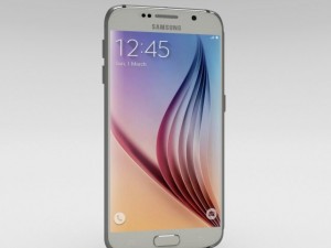 samsung galaxy s6 white pearl Modelo 3D