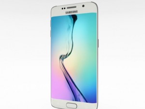 samsung galaxy s6 edge white pearl 3Dモデル