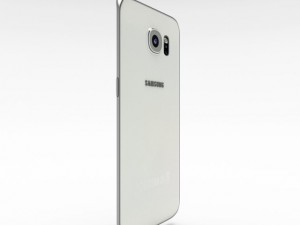 samsung galaxy s6 edge white pearl 3Dモデル
