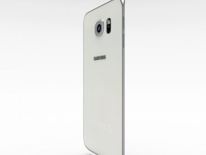 samsung galaxy s6 edge white pearl 3Dモデル