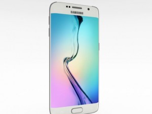samsung galaxy s6 edge white pearl 3Dモデル