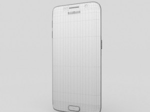 samsung galaxy s6 edge white pearl 3Dモデル