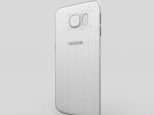 samsung galaxy s6 edge white pearl 3Dモデル