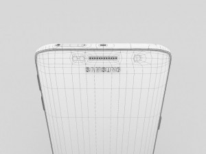 samsung galaxy s6 edge white pearl 3Dモデル