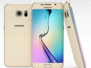 samsung galaxy s6 edge gold platinum Modèle 3D