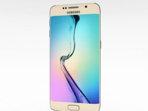 samsung galaxy s6 edge gold platinum Model 3D