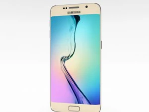 samsung galaxy s6 edge gold platinum 3D Model