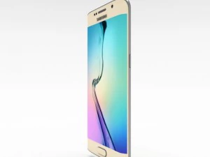 samsung galaxy s6 edge gold platinum 3D Model