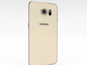 samsung galaxy s6 edge gold platinum Model 3D