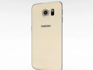 samsung galaxy s6 edge gold platinum 3D Model