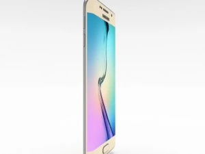 samsung galaxy s6 edge gold platinum 3D Model