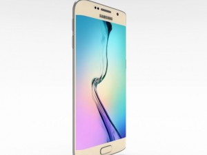 samsung galaxy s6 edge gold platinum Model 3D