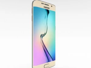 samsung galaxy s6 edge gold platinum 3D Model