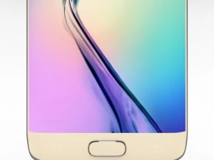 samsung galaxy s6 edge gold platinum 3D Model