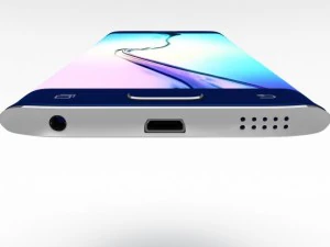 samsung galaxy s6 edge gold platinum 3D Model