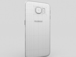 samsung galaxy s6 edge gold platinum Model 3D