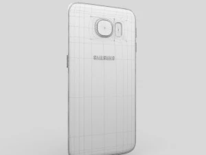 samsung galaxy s6 edge gold platinum 3D Model