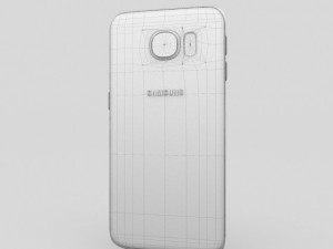 samsung galaxy s6 edge gold platinum Model 3D