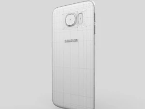 samsung galaxy s6 edge gold platinum 3D Model