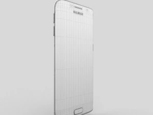 samsung galaxy s6 edge gold platinum 3D Model