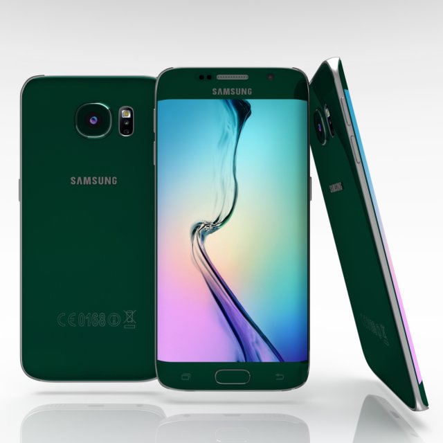 samsung galaxy s6 edge emerald green Modèle 3D .c4d .max .obj .3ds .fbx .stl .blend 