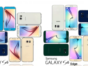 samsung galaxy s6 e s6 edge pacote de todas as cores Modelo 3D