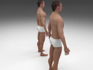 human male pack 3D Model