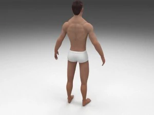 human male pack 3D Model