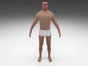 human male pack 3D Model