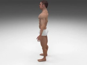 human male pack 3D Model