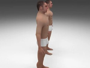 human male pack 3D Model