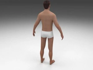 human male pack 3D Model